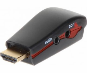 AV adaptér HDMI - D-Sub (VGA) + Jack 3,5 mm černý (HDMI/V...