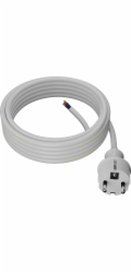 AWTools KABEL SE ZÁSTRČKOU 1,5m 3x1,5 BÍLÁ H05VV-F