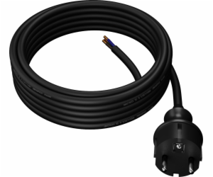 AWTools KABEL SE ZÁSTRČKOU 5m 2x1,0 ČERNÝ H05VV-F