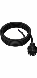 AWTools KABEL SE ZÁSTRČKOU 2m 3x1,5 ČERNÝ H05VV-F