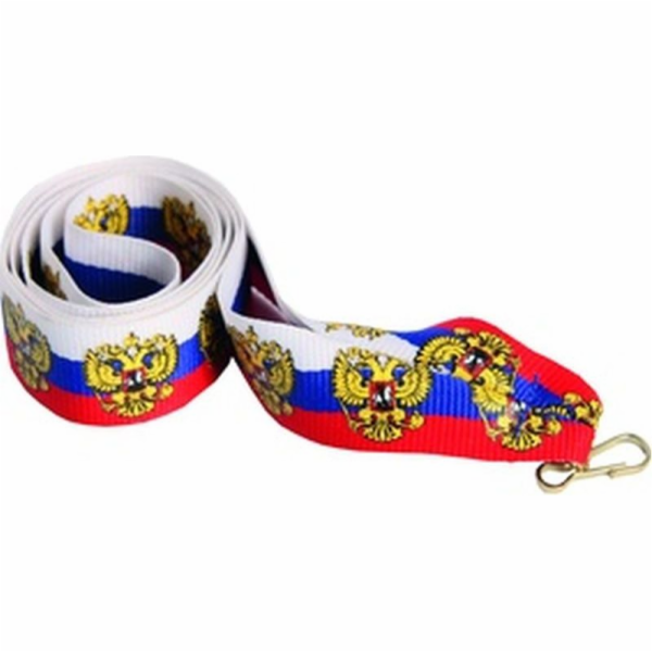Sportovní stuha Victoria 22 mm - ruské barvy + orlice
