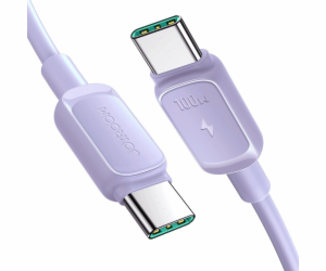 Joyroom USB-C – USB-C kabel USB-C 1,2 m fialový (JYR757)