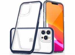 Silikonový kryt Hurtel Clear 3v1 iPhone 14 Pro Max s rámečkem modrý