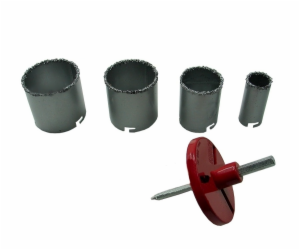 Stříbrná Tungsten fréza 33-73mm 4 kusy (0550)