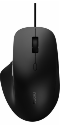 Rapoo N500 black ergonomic wired optical Mouse