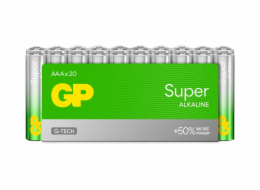 Prvky GP SUPER ALKALINE AAA/LR03, 20 ks.
