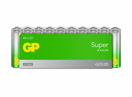 Prvky GP SUPER ALKALINE AA/LR06, 1,5V, 20 ks.