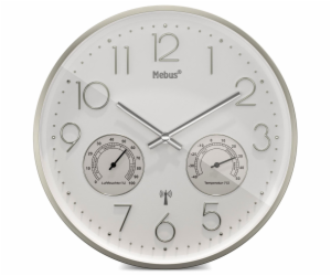 Mebus 12989 radio wall clock with Thermo-Hygrometer