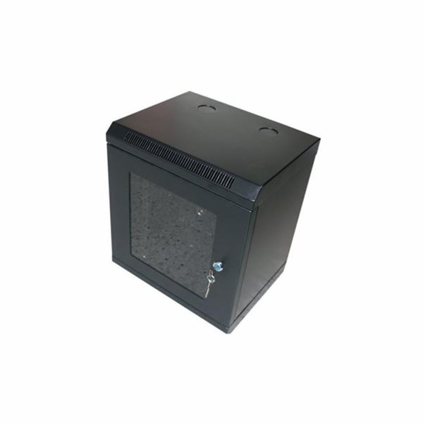 OCRACK 10" OCC-10-9U-SBK rozvaděč nástěnný 9U/280mm sklen...