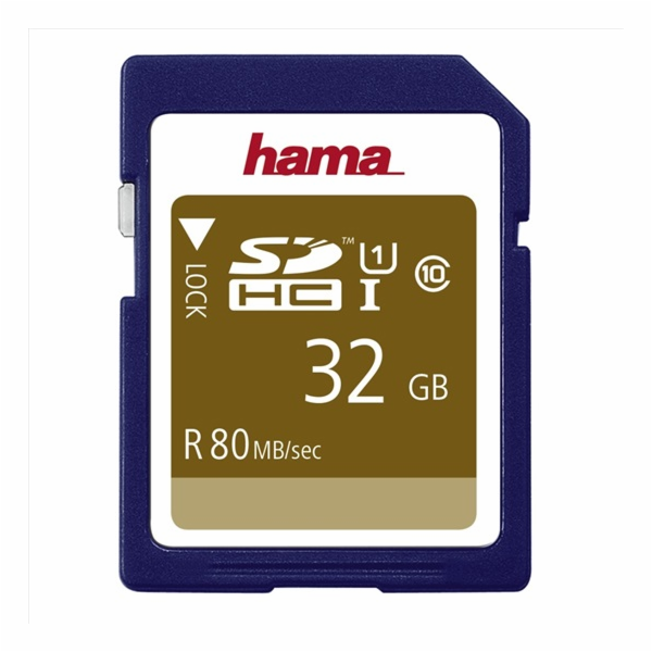 HAMA 124135 SDHC 32 GB Class 10, UHS-I