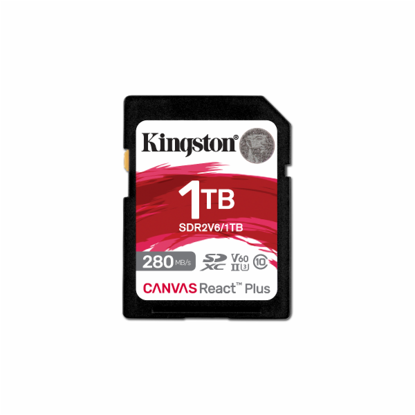 Kingston Technology Canvas React Plus 1 TB SDXC UHS-II Tř...