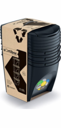 Prosperplast odpadkový koš na separaci 4 x 25L černý (CEN-80962)