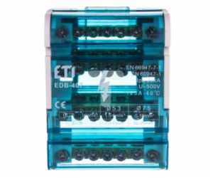 Eti-Polam Distribuční blok 125A 4P 7-svorkový EDB-407