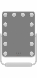 Kosmetické zrcátko Humanas Makeupové zrcátko Humanas HS-HM01 s LED osvětlením - bílé