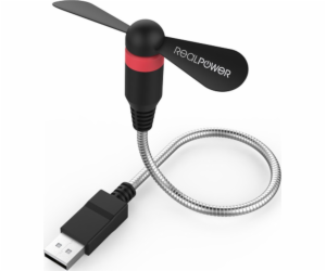 Realpower RealPower USB mini ventilátor černý USB ventilá...
