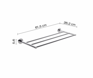 Trojitý věšák Gedy Felce FE44 13, 62 cm