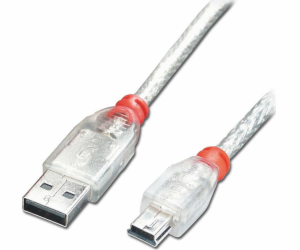 Lindy USB-A - USB-B USB kabel 3 m stříbrný (41784)