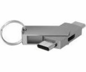 TerraTec USB-C - microUSB USB adaptér stříbrný (272986)