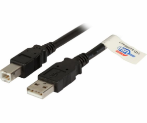 USB EFB kabel USB-A – USB-B 5 m černý (K5256SW.5)