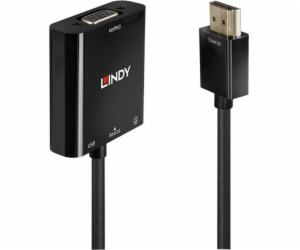 Lindy AV adaptér HDMI - D-Sub (VGA) + Jack 3,5 mm černý (...