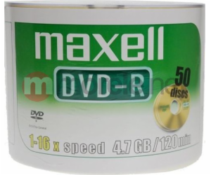Maxell DVD-R 4,7 GB 16x 50 kusů (275732.40.TW)