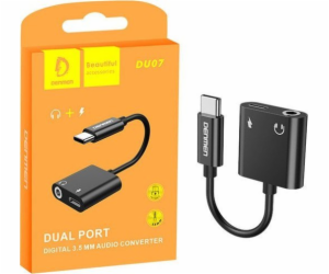 Denmen USB adaptér HF ADAPTÉR TYPU C DENMEN BLACK AUDIO J...