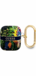Ochranné pouzdro Guess Flower Strap Collection pro AirPods modré