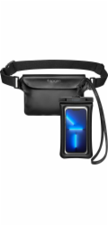 Spigen Case + vodotěsný vak Spigen A621 Universal Waterproof Case & Waist Bag Black