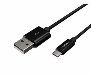 Natec USB-A - USB-C USB kabel 1 m černý (NKA-1956)
