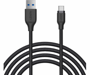 Aukey USB-A - USB-C USB kabel 2 m černý (CB-AC2 BLACK)