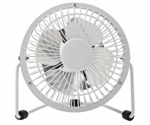 Ventilátor Nedis FNDK1WT10 stolní USB 10 cm, 2,5W, kovový...