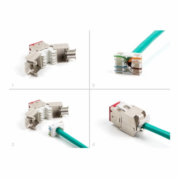 Delock Modul Keystone ze zásuvkového konektoru RJ45 na LS...