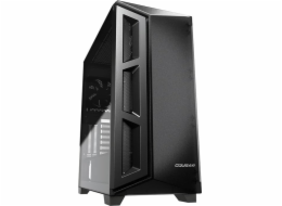 COUGAR PC skříň DARK BLADER X5 Black Mid Tower Plastic with Mesh Front Panel 1 x ARGB Fan 4mm TG Left Panel