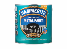 Emailová barva Hammerite Satin, 2,5 l, černá