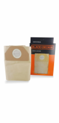 Black&Decker papírový sáček do vysavače 20L pro Wet&Dry vysavače, 5 ks. (41829)