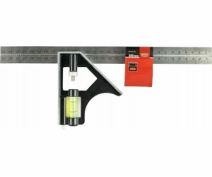 MULTIFUNKČNÍ ÚHELNÍK 300X100 MM, POSUVNÉ RAMENO S LIBELLA...