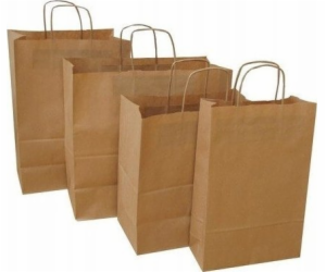 NC Envelopes PAPÍROVÉ SÁČKY 240 X 100 X 360 MM ECOBAG HNĚ...