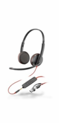 Poly Blackwire 3225 náhlavní souprava, 3.5 mm jack + USB-C/A adaptér, stereo