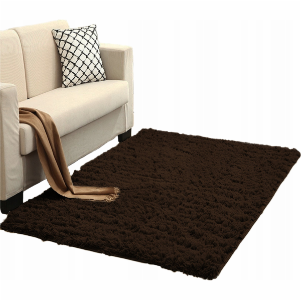Koberec Strado Shaggy Strado 130x190 DarkCoffee (tmavě hn...