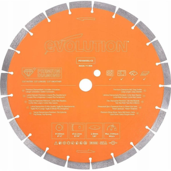 Evolution Evolution PD300SEG-CS 300mm PREMIUM segmentovan...