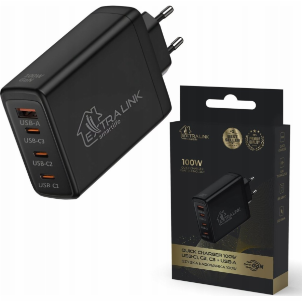 Extralink Smart Life Rychlá nabíječka 100W GaN | Nabíječk...