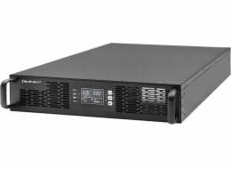 Qoltec 52287 nepřerušitelný zdroj napájení UPS pro RACK | 3kVA | 3000W | Účiník 1,0 | LCD | EPO | USB | On-line