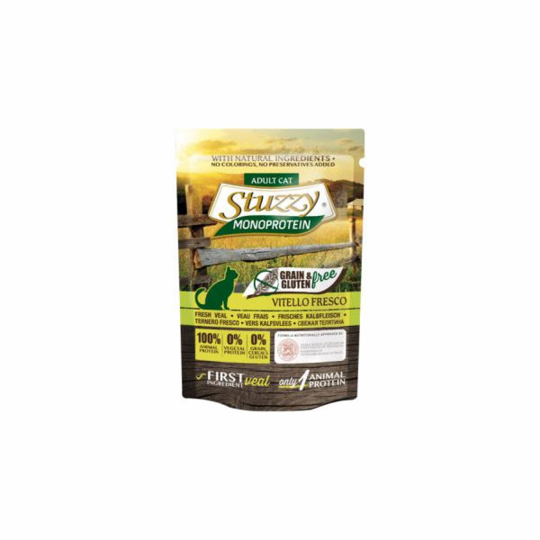 STUZZY Monoprotein Telecí - mokré krmivo pro kočky - 85 g