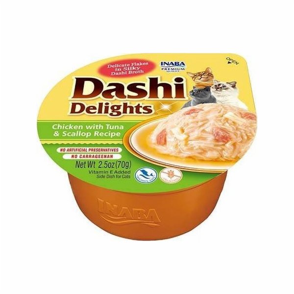INABA Dashi Delights kuřecí vývar z tuňáka a hřebenatky -...