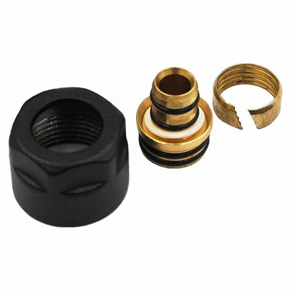 Varioterm Connector/Clamp adapter GW3/4 x 16x2 pex black ...