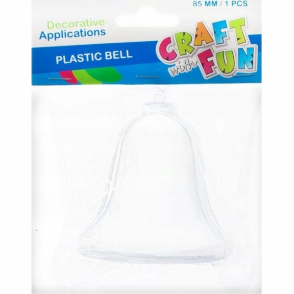 Craft with Fun ORNAMENT BN PLAST BELL 8,5CM CF PBH 12/192