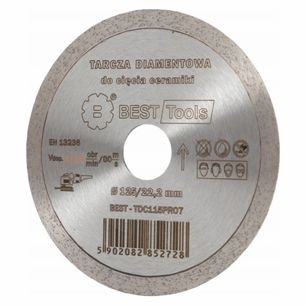 Best-Tools DIAMANTOVÝ DISK 125x22,2mm CONTINUOUS STANDARD...
