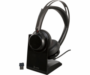 Poly Voyager Focus 2 UC USB-A mit Ladestation on-ear