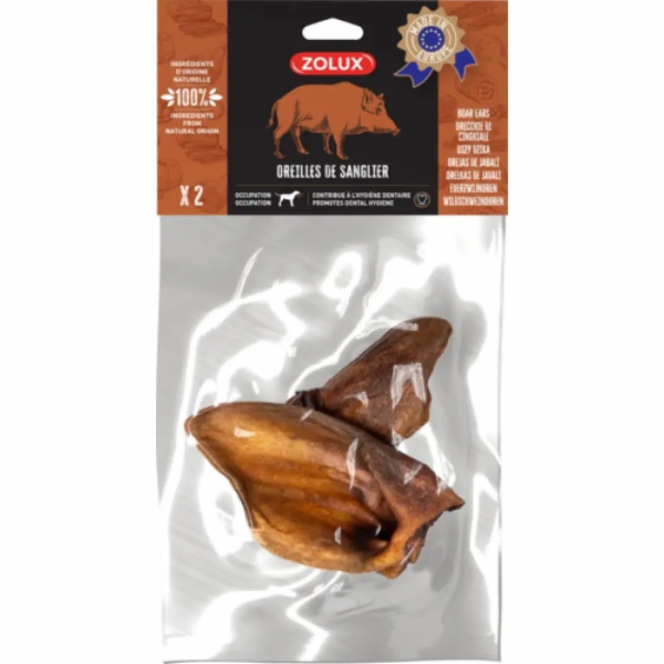 Pamlsek ZOLUX Boar s Ear pro psa - 2 x 52 g