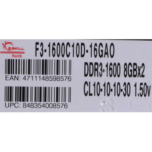 DDR3 16GB (2x8GB) Ares 1600MHz CL10